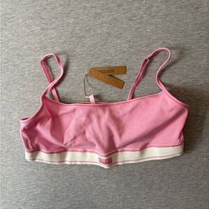 Skims Cotton Rib Scoop Bralette